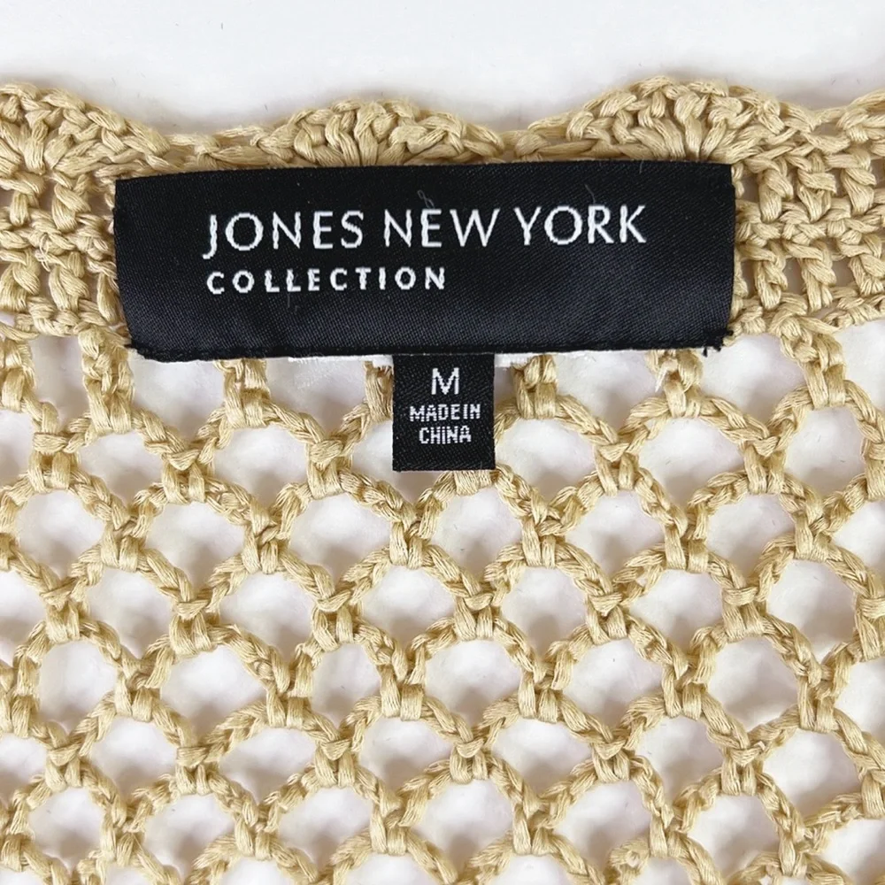 2 Piece Jones New York Collection Belt Wrap Midi Sleeveless Dress & Cardigan 8 - Picture 5 of 10